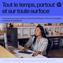 HP Souris sans fil rechargeable ambidextre Bluetooth 5.3 programmable avec capteur haute précision et autonomie 90 jours - Modèle 715