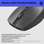 HP Souris sans fil rechargeable ambidextre Bluetooth 5.3 programmable avec capteur haute précision et autonomie 90 jours - Modèle 715