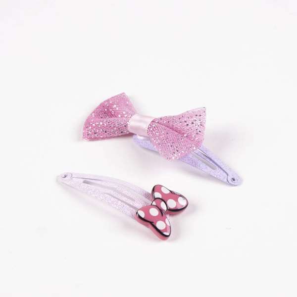 Cerdà - Accessoires pour cheveux - Clips Minnie - Lot de 4 pièces - 6.5 x 12.5 x serveur 1.0 cm