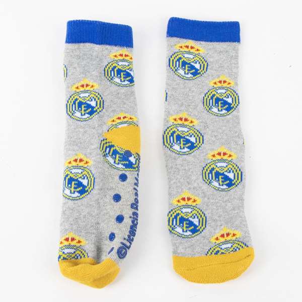 Cerdá Chaussettes Antidérapantes à Applications Real Madrid pour Taille 35-38 - 3 ans et plus - Multicolore