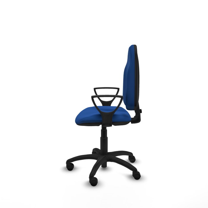 PIQUERAS Y CRESPO Chaise de bureau Algarra, simili cuir bleu