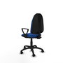 PIQUERAS Y CRESPO Chaise de bureau Algarra, simili cuir bleu