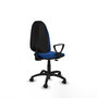 PIQUERAS Y CRESPO Chaise de bureau Algarra, simili cuir bleu