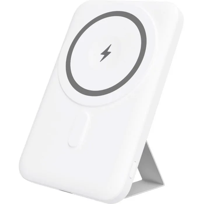 Yenkee YPB 501 WH Chargeur sans fil MagSafe 5000 mAh 15 W portable - Blanc Yenkee YPB 501 WH Chargeur sans fil MagSafe 5000 mAh 15 W portable - Blanc