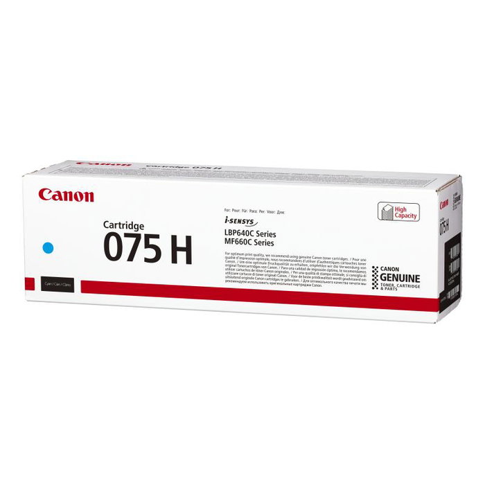 Canon 075H Cyan (6368C002) Cartouche Toner Haute Capacité Originale pour imageCLASS LBP MF Canon 075H Cyan (6368C002) Cartouche Toner Haute Capacité Originale pour imageCLASS LBP MF