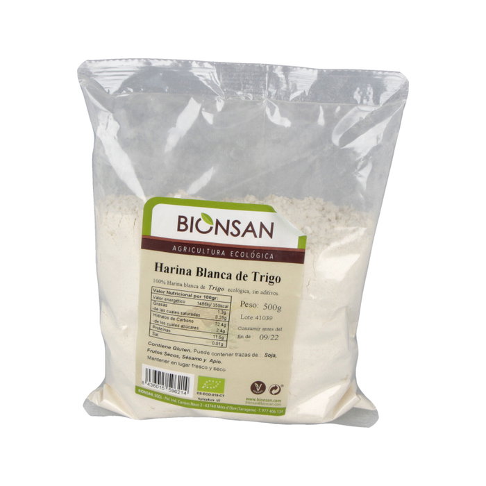 BIONSAN Farine de blé blanche biologique 500g BIONSAN Farine de blé blanche biologique 500g