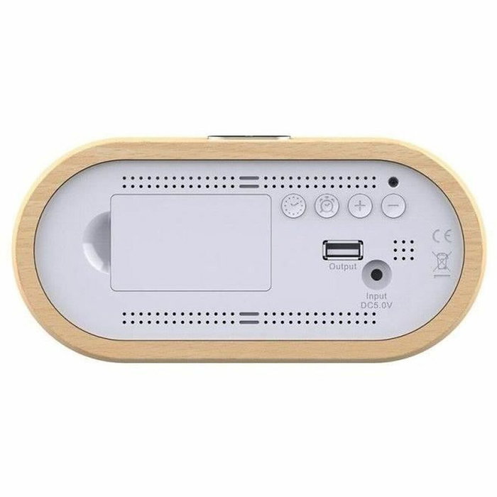 CGV Réveil ACUNA en bois massif beige