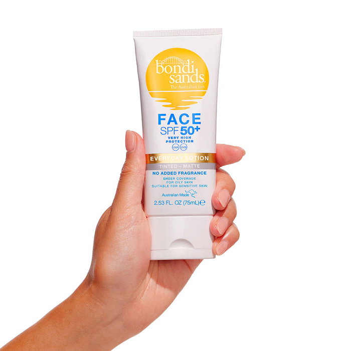 Bondi Sands Lotion teintée visage sans parfum Everyday SPF 50+ 75 ml Bondi Sands Lotion teintée visage sans parfum Everyday SPF 50+ 75 ml