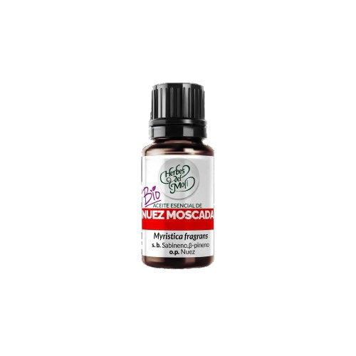 HERBES DEL MOLI Huile essentielle de noix de muscade ECO 10 ml