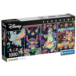 CLEMENTONI Puzzle 1000 Pièces Panorama Disney Princesses - 98x33 cm