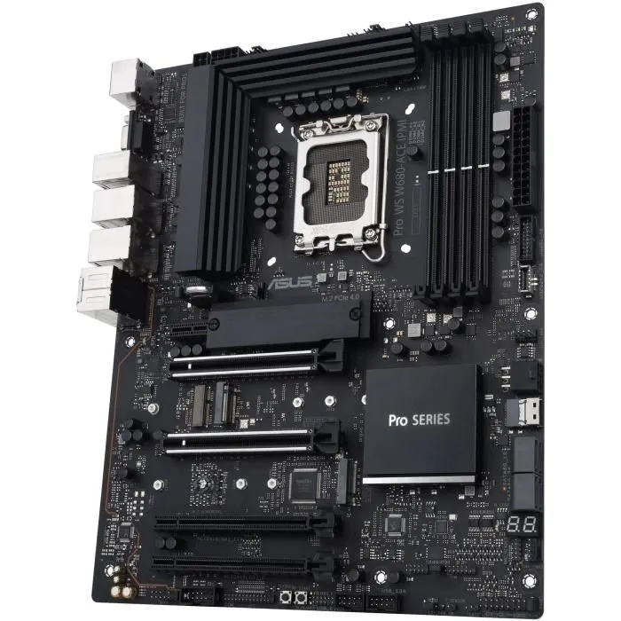 Carte mère Asus PRO WS W680-ACE IPMI - Socket LGA 1700 - Chipset Intel W680 - ATX - DDR5 jusqu'à 128 Go - 2.5 GbE - Support RAID Carte mère Asus PRO WS W680-ACE IPMI - Socket LGA 1700 - Chipset Intel W680 - ATX - DDR5 jusqu'à 128 Go - 2.5 GbE - Support RAID