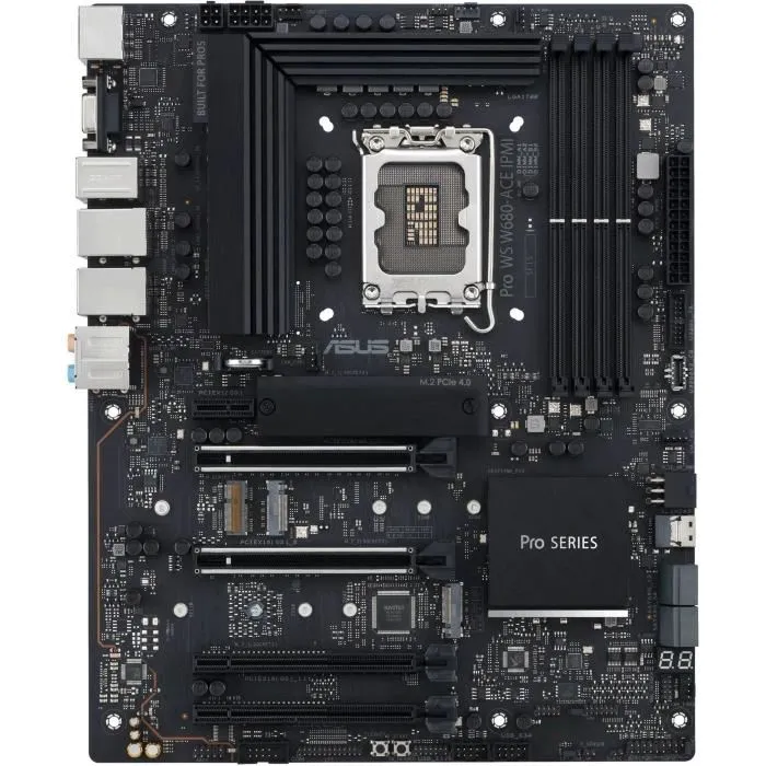 Carte mère Asus PRO WS W680-ACE IPMI - Socket LGA 1700 - Chipset Intel W680 - ATX - DDR5 jusqu'à 128 Go - 2.5 GbE - Support RAID Carte mère Asus PRO WS W680-ACE IPMI - Socket LGA 1700 - Chipset Intel W680 - ATX - DDR5 jusqu'à 128 Go - 2.5 GbE - Support RAID