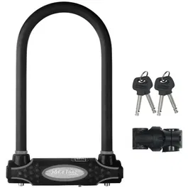 Master Lock Antivol vélo U 8195EURDPROCOLWR - Acier cémenté, anse 13 mm, 28 cm, clé, cylindre à disque, rouge
