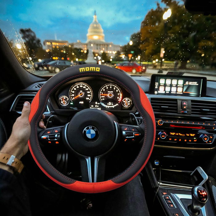 MOMO Housse De Volant Microf. Rouge-Black_M 38-39 cm MOMLSWC0COMRB Polyuréthane Sportif
