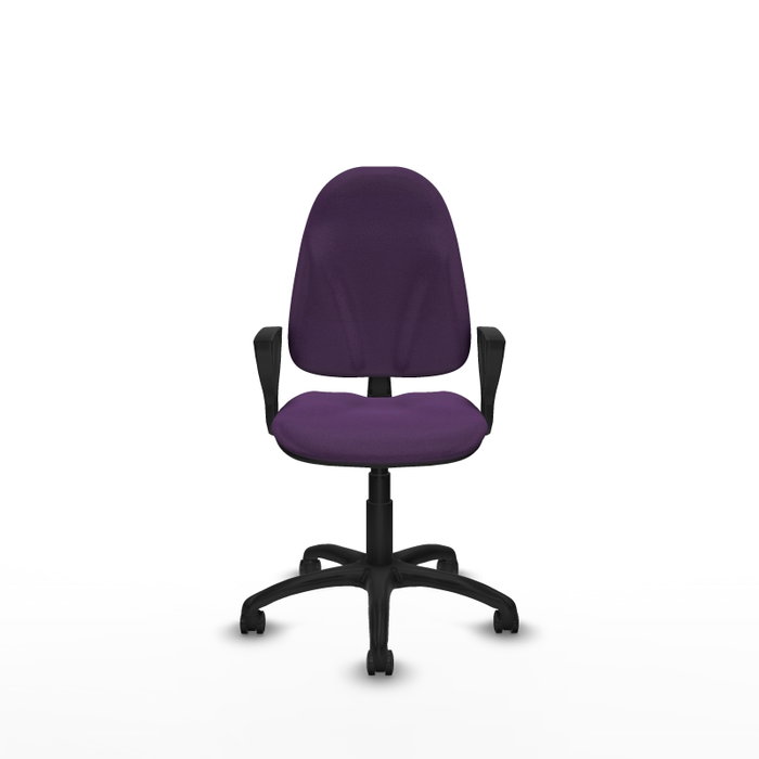 PIQUERAS Y CRESPO Chaise de bureau Algarra, tissu violet, mécanisme contact permanent