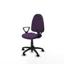 PIQUERAS Y CRESPO Chaise de bureau Algarra, tissu violet, mécanisme contact permanent