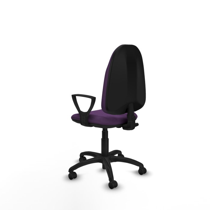 PIQUERAS Y CRESPO Chaise de bureau Algarra, tissu violet, mécanisme contact permanent