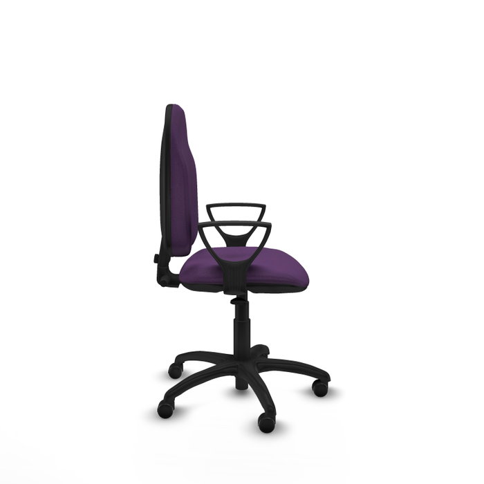 PIQUERAS Y CRESPO Chaise de bureau Algarra, tissu violet, mécanisme contact permanent