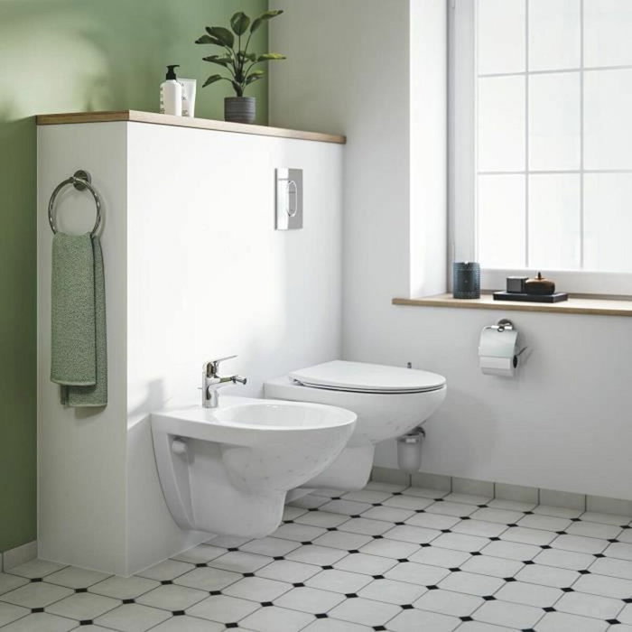 Grohe Mitigeur monocommande bidet Swift - Chromé - Avec rotule Grohe Mitigeur monocommande bidet Swift - Chromé - Avec rotule
