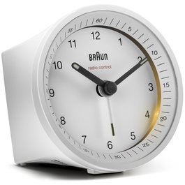 Braun BC 07 W-DCF Réveil radio analogique blanc