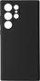eSTUFF Coque en silicone effet soyeux pour Samsung Galaxy S23 Ultra, modèle MADRID, protection dos et côtés, noire