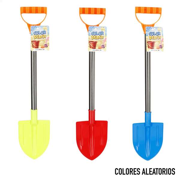 Color Baby - Pelle de plage en plastique avec acier inoxidable, longueur 53 cm - Modèles assortis