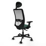PIQUERAS Y CRESPO Chaise Zulema Synchro Vert foncé et Blanc