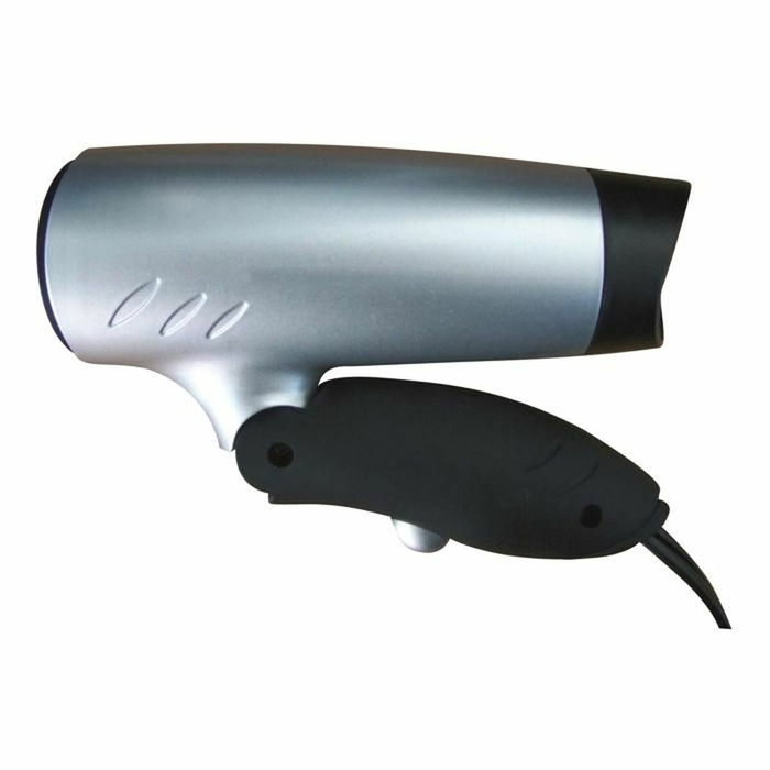 Incasa Sèche-cheveux de voyage Noir et gris 180 W