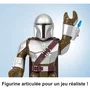 Fisher-Price Imaginext Figurine articulée XXL The Mandalorian Star Wars, 40 cm avec lanceur de projectile, HXT20