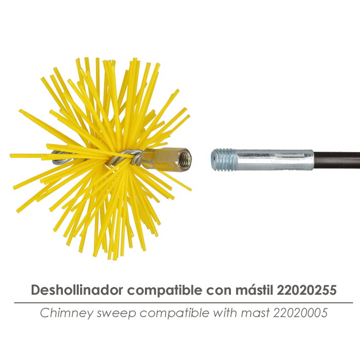 WOLFPACK LINEA PROFESIONAL Brosse de débouchage en nylon 150 mm M12