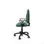 PIQUERAS Y CRESPO Chaise de bureau Algarra, tissu vert émeraude, mécanisme de contact permanent