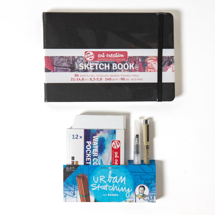 Sakura Set Urban Sketching Negro Sakura Set Urban Sketching Negro
