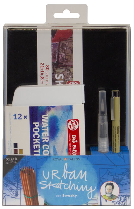 Sakura Set Urban Sketching Negro Sakura Set Urban Sketching Negro