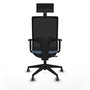Chaise de Bureau avec Appui-tête Piqueras y Crespo 1D066G1 Bleu ciel
