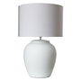 Lampe de bureau DKD Home Decor Blanc Porcelaine 25 W 50 W 220 V 38 x 38 x 58 cm