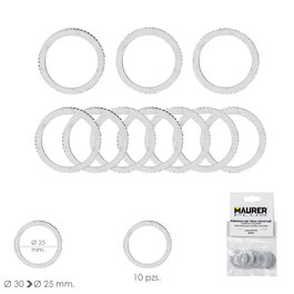 YAMATO Adaptateurs de réduction de disque de coupe de 30 à 25 mm (Lot de 10)