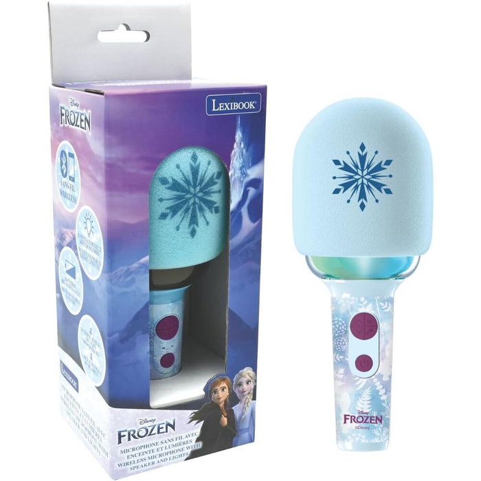 LEXIBOOK Micro de Karaoke Disney Reine des Neiges Bluetooth