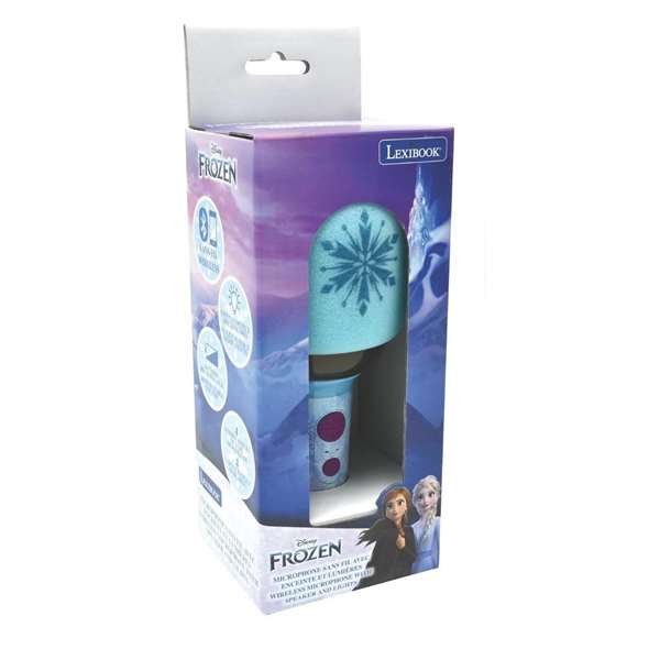 LEXIBOOK Micro de Karaoke Disney Reine des Neiges Bluetooth