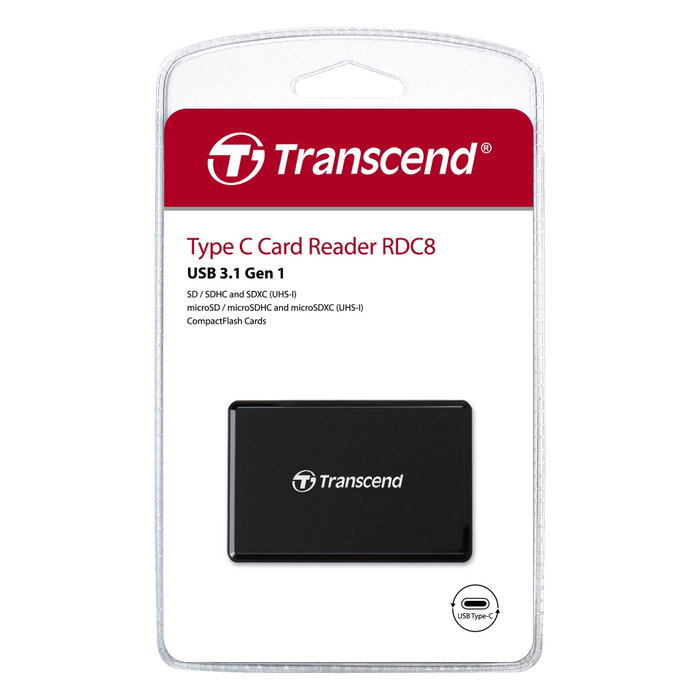 Transcend RDC8 Lecteur de cartes USB Type-C