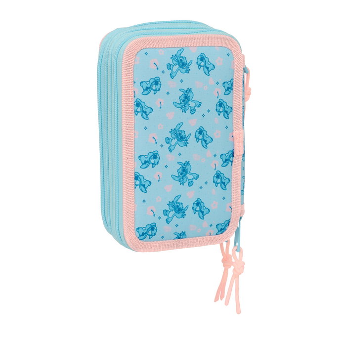 Fourre-tout Lilo & Stitch Ohana Bleu 12,5 x 19,5 x 5,5 cm 37 Pièces