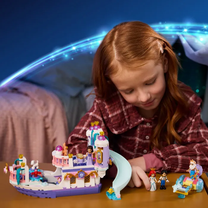 LEGO | Disney Princess 43299 Le Bateau du Mariage Royal d'Ariel - Jouet pour Enfants dès 6 Ans