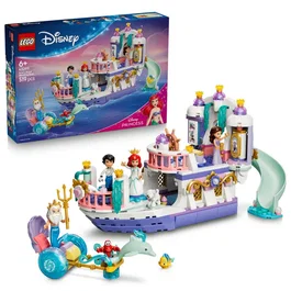 LEGO | Disney Princess 43299 Le Bateau du Mariage Royal d'Ariel - Jouet pour Enfants dès 6 Ans