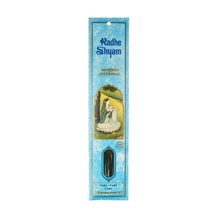 Radhe Shyam Incienso Stick Cedro 15 unités Radhe Shyam Incienso Stick Cedro 15 unités