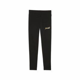Leggings de Sport pour Enfants Puma Essentials+ Script Metallic Noir