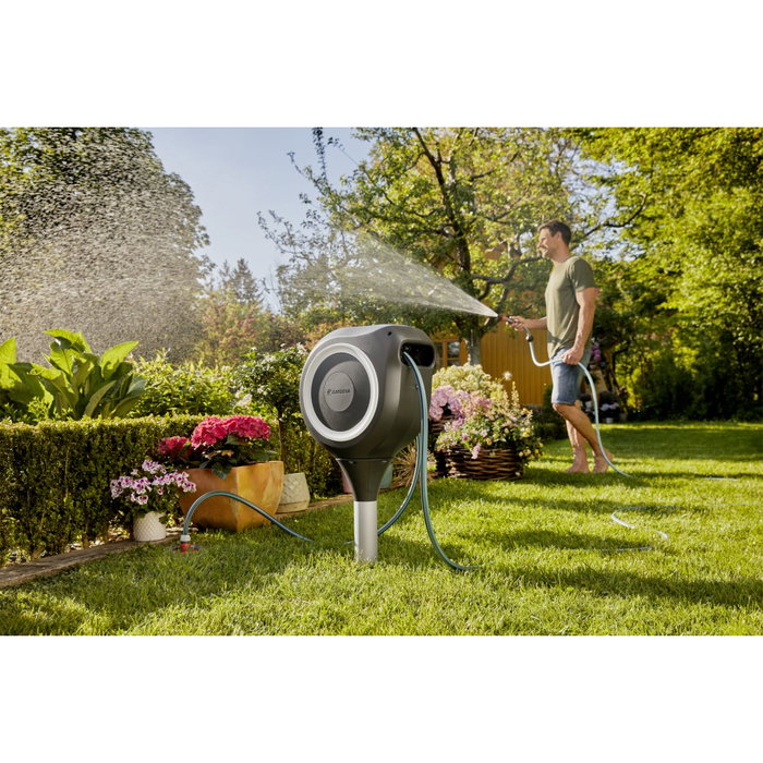 Gardena RollUp S 15m liseret blanc - Kit complet Gardena RollUp S 15m liseret blanc - Kit complet