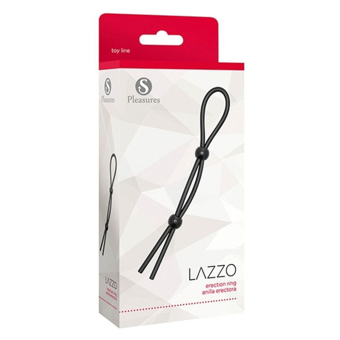 Anneau Pénis S Pleasures Lazzo Noir Anneau Pénis S Pleasures Lazzo Noir