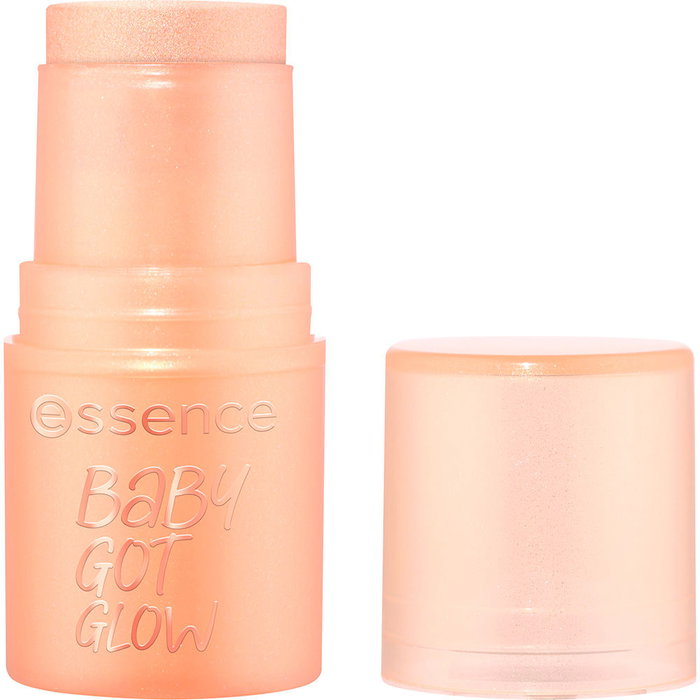 Essence - Baby Got Glow Stick Enlumineur Visage, Golden Aura 10, Illuminant 5.5 g, Maquillage