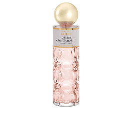 Parfums Saphir VIDA DE SAPHIR - Eau de parfum vaporisateur pour femme 200 ml - Notes fruitées et florales (lys, jasmin, vanille, fève tonka) - Parfum oriental