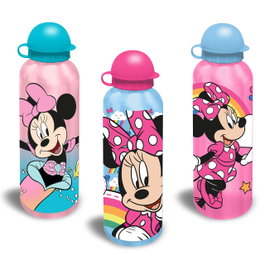 Kids Licensing Gourde 500ml Minnie Aluminium - Design Aléatoire - Enfant +3 Ans