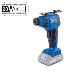 Scheppach C-AC20-X Compresseur sans fil 20V, pression max 7 bars avec 6 accessoires, pour pneus de vélo et jouets, compact et puissant